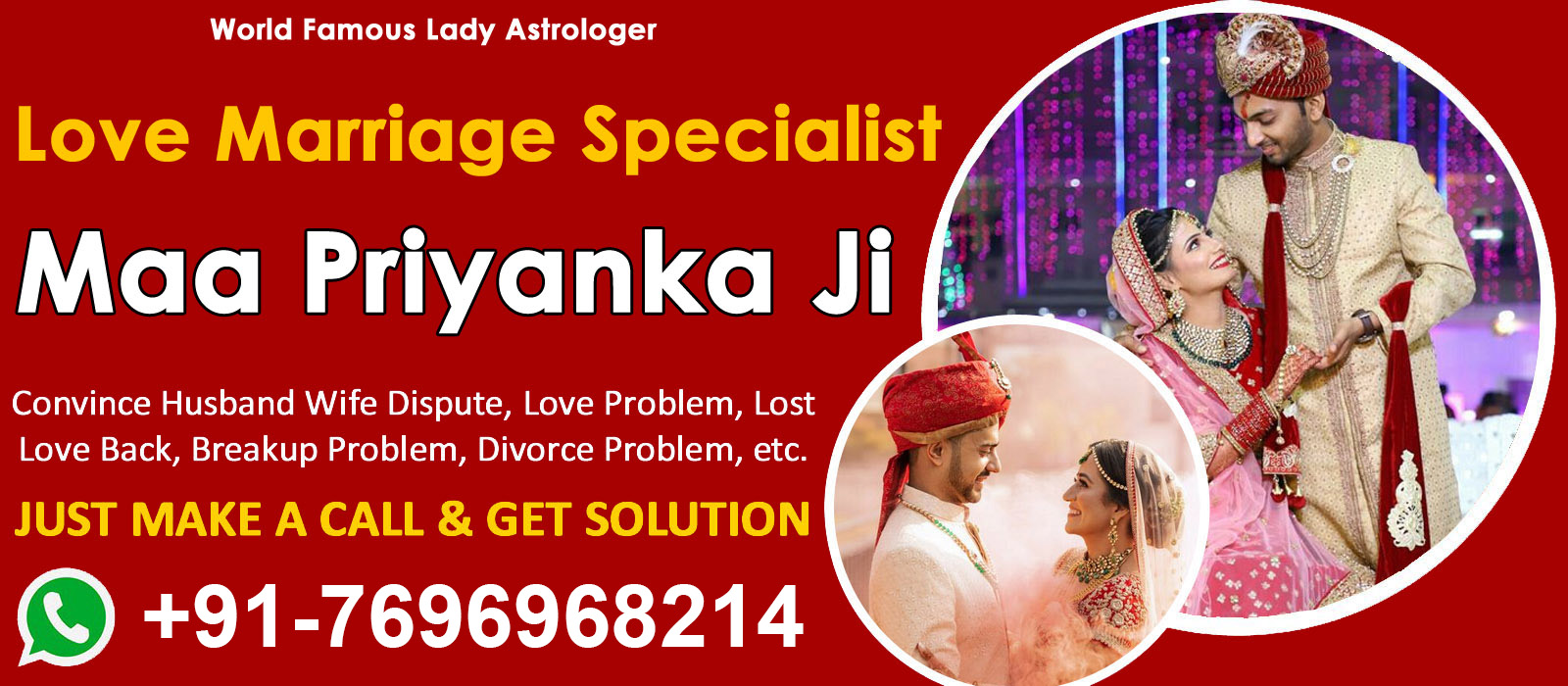 World Famous Lady Astrologer Maa Priyanka Ji +91-7696968214 